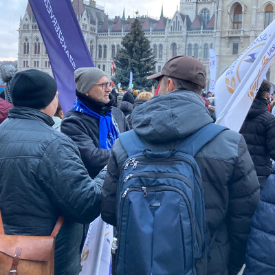 Együtt tüntettünk a pedagógusokkal