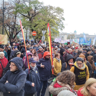 Együtt tüntettünk a pedagógusokkal